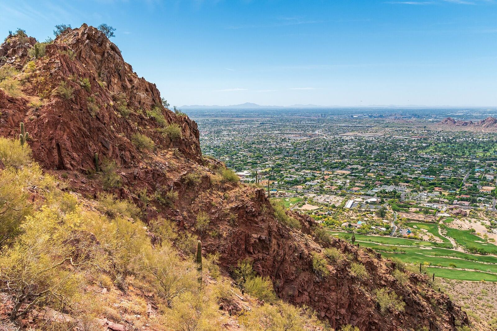 The Phoenix Valley from Camelback Mountain — the market we reach
